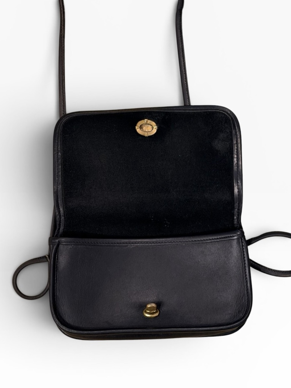 Rare Vintage Coach 7040 Convertible Bag Black Glove Tanned Leather NYC USA - Picture 7 of 16